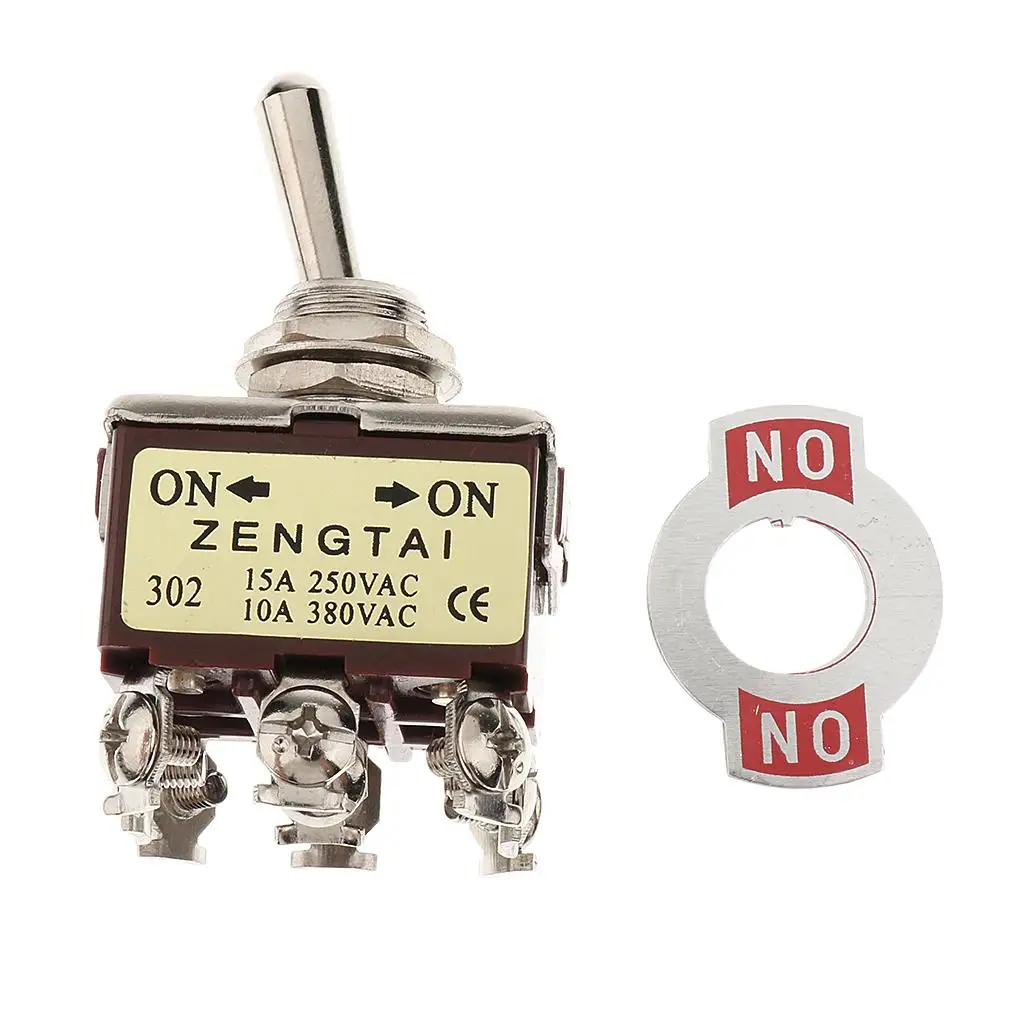 2 Position Toggle Switch 9 Pin Brown Color Rocker Switch for DIY Electrical Projects 220v Switch