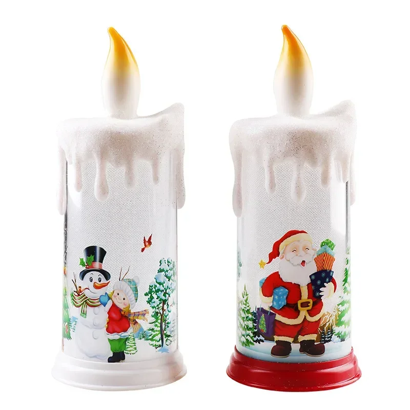 9 Inch LED Electronic Candle Warm White Christmas Xmas Decoration Fairt Light AAA Battery Powered Home Decor Garland