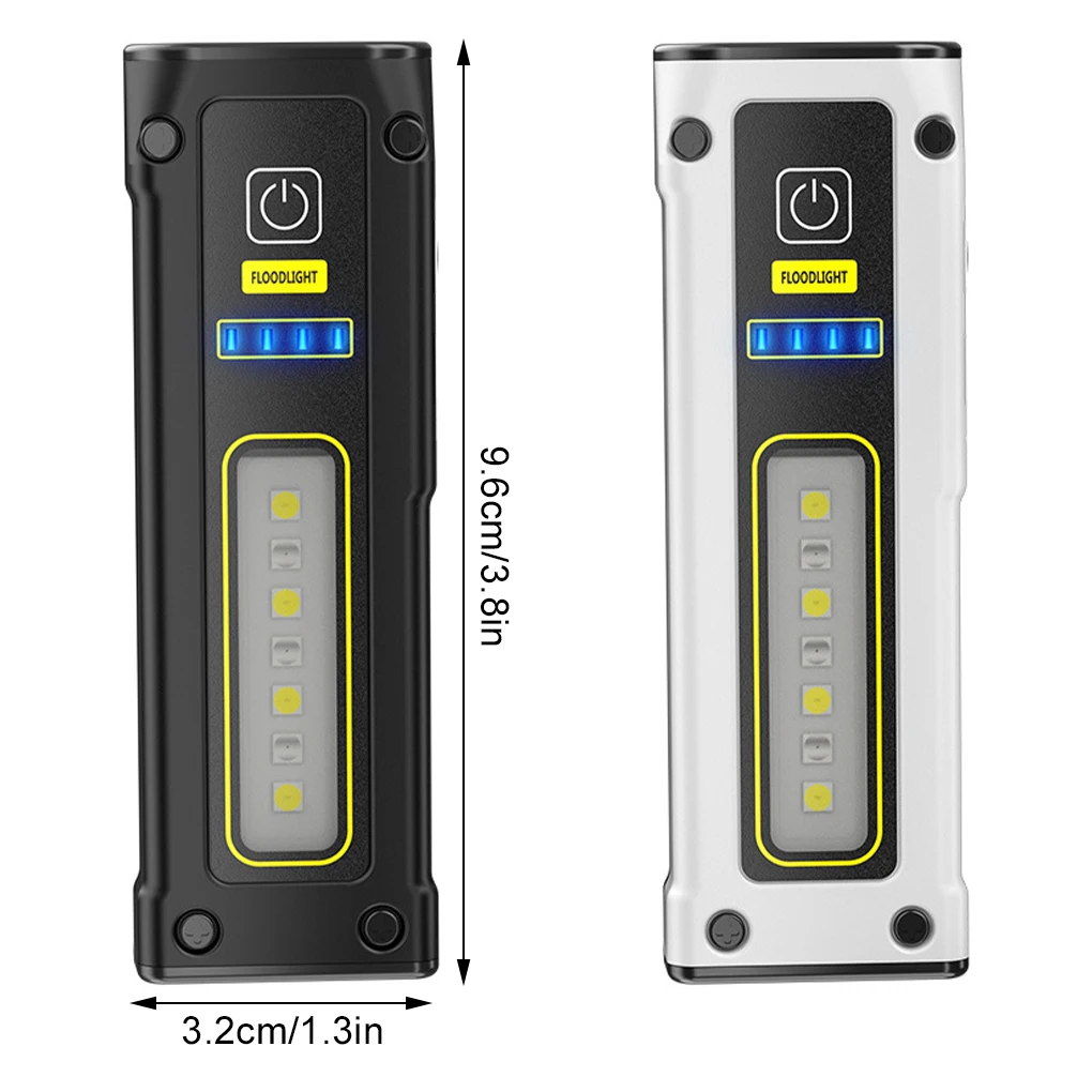 Potente reflector para aventuras al aire libre, compacto y versátil, fácil de llevar, recargable