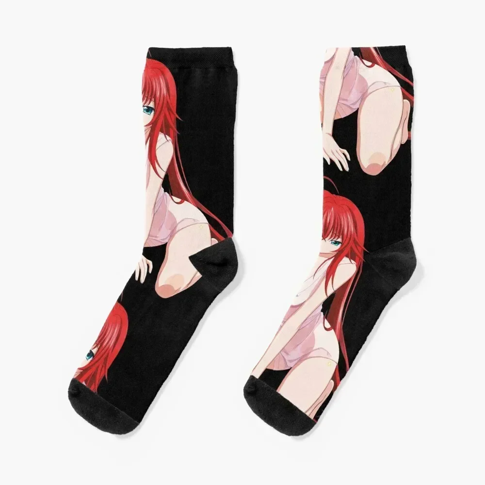 Rias Gremory Sexy Waifu V2 |   Calcetines DXD para escuela secundaria, calcetines de moda japonesa para escalar, hombres y mujeres