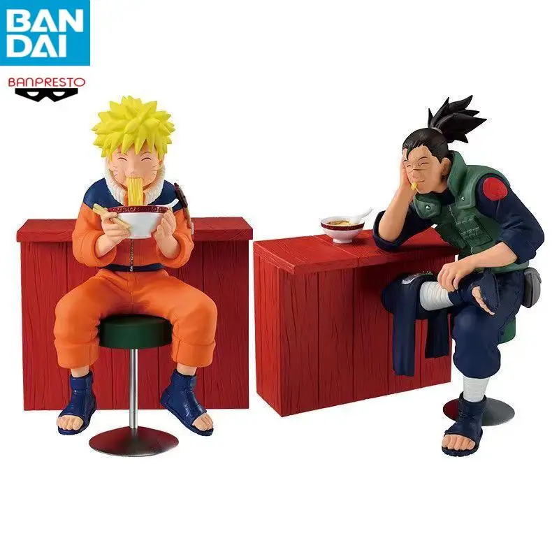 

Bandai Banpresto Naruto Uzumaki Naruto Iruka Umino в наличии ПВХ около 10 см оригинальная аниме-фигурка модель коллекционная фигурка игрушки