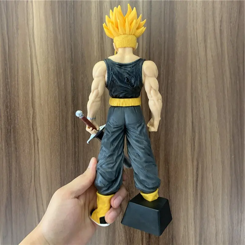大きなドラゴンボールZフィギュア,30cm,超サイヤ人戦士の置物,ドッツ