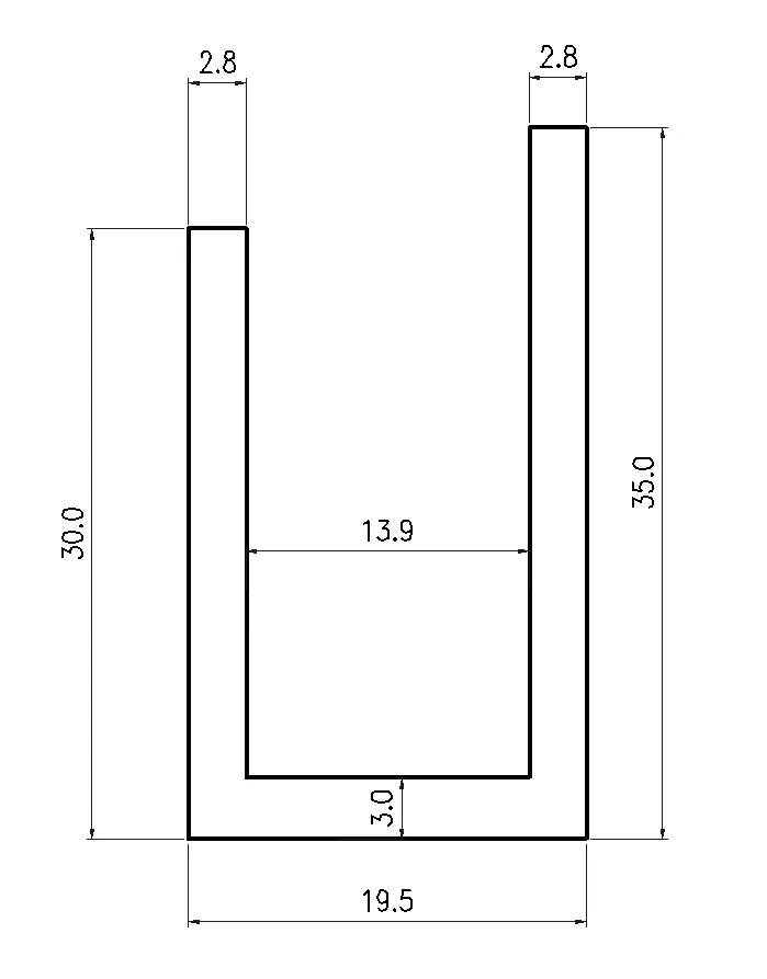 U-shaped Aluminum Profile Heat Conduction U-Shaped Angle Aluminum Extrusion  CNC Aluminum Plate  Technical Factory Customizable