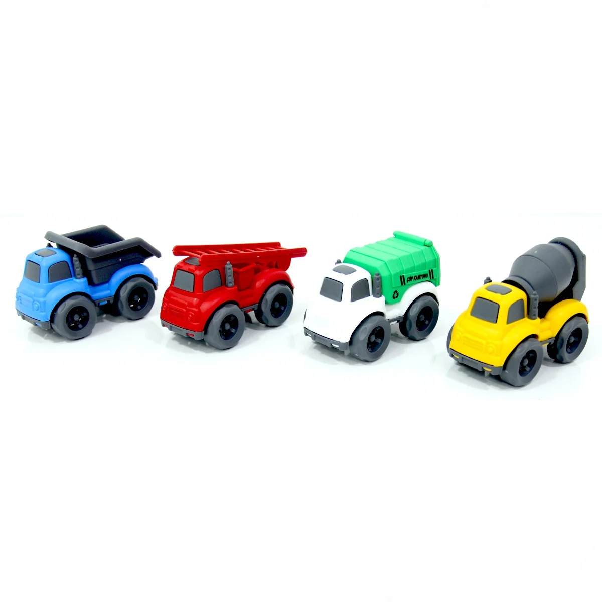 Boxed 4-piece unbreakable great trucks