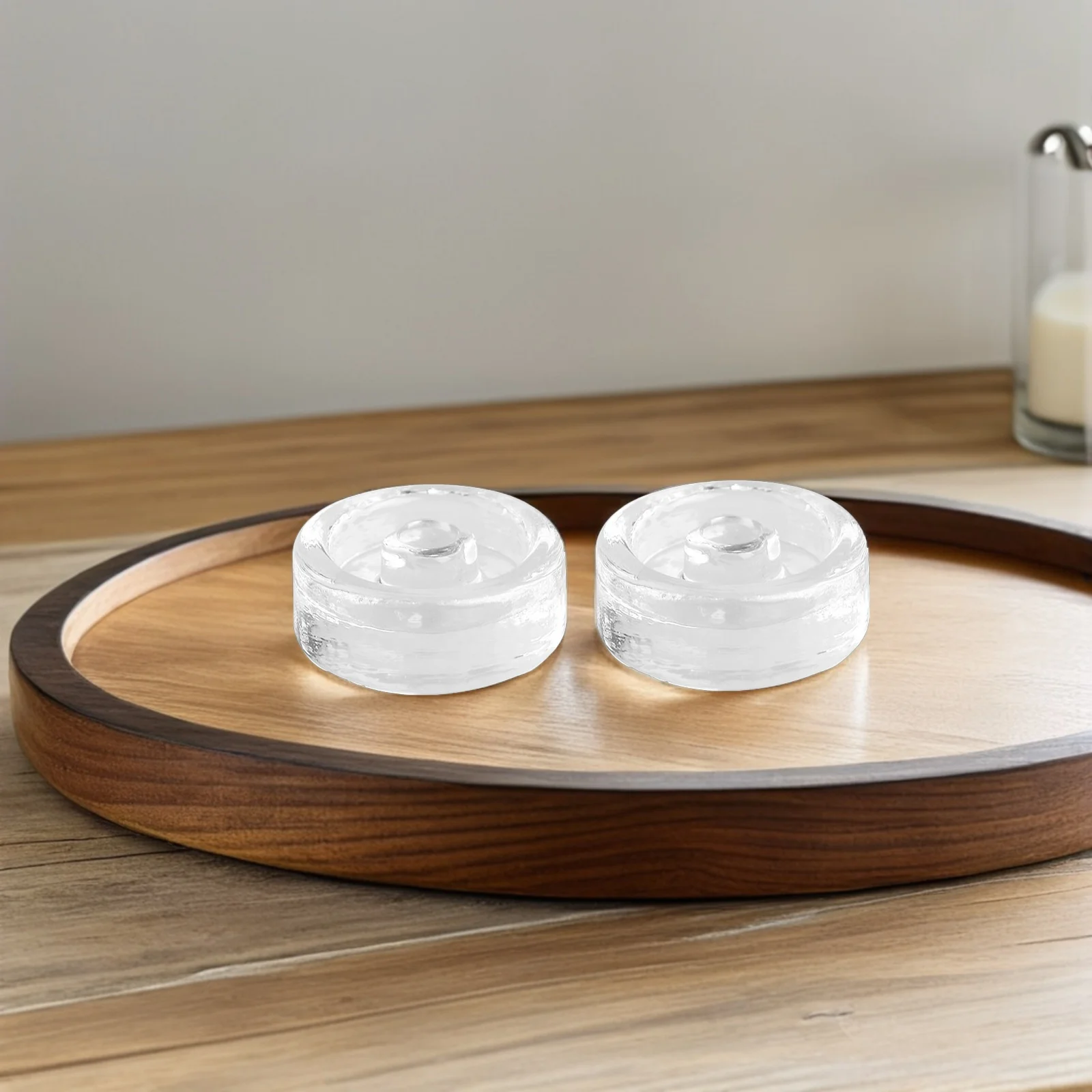 

2Pcs Glass Fermentation Weights Multi-Function Lid Wide Mouth Jar Accessories for Kimchi Pickling Glass Weights