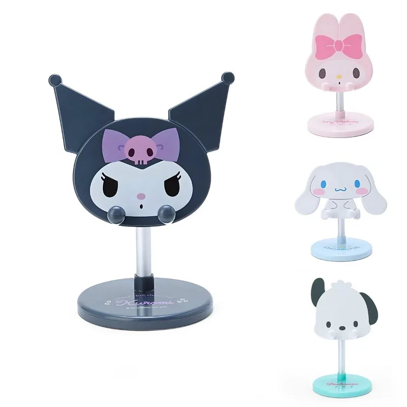 

My Melody Phone Holder Kuromi Cartoon Cute Adjustable Angle Height Non-slip IPad IPhone Movie Fixed Support Stand Creative Gift