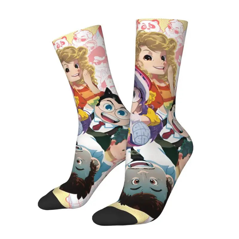 Custom Harajuku Dr S-Slump Arale Norimaki Socks Men Women Warm 3D Print Manga Football Sports Socks