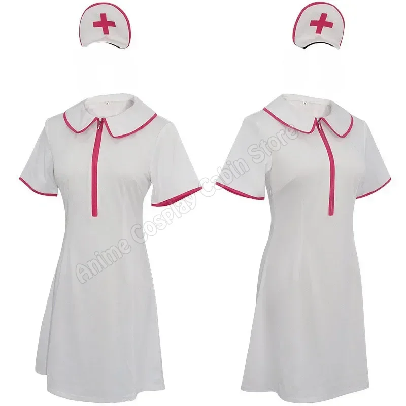 Halloween Costumes Makima Nurse Cosplay Anime Power Cosplay Nurse Dress Wig Gloves Stockings Sexy Makima Nurse Dress for Women view 2