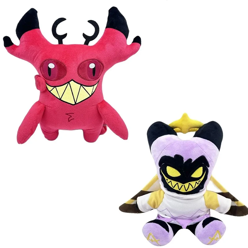 New Hazbins Hotel Cursed Cat Alastor Plush Toy Cute Stuffed Anime Plush Toys Pillow for Kids and Fans Toy Collection