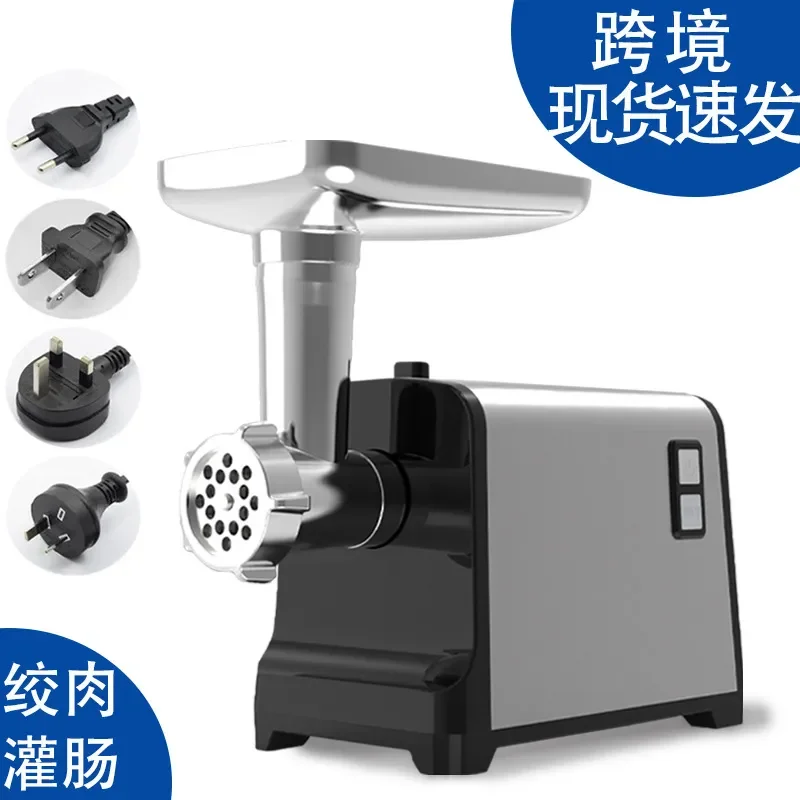 Multifunctional Automatic Meat Grinder Sausage Stuffer Shredder for Home Kitchen Making Complementary Food Pepper Filling