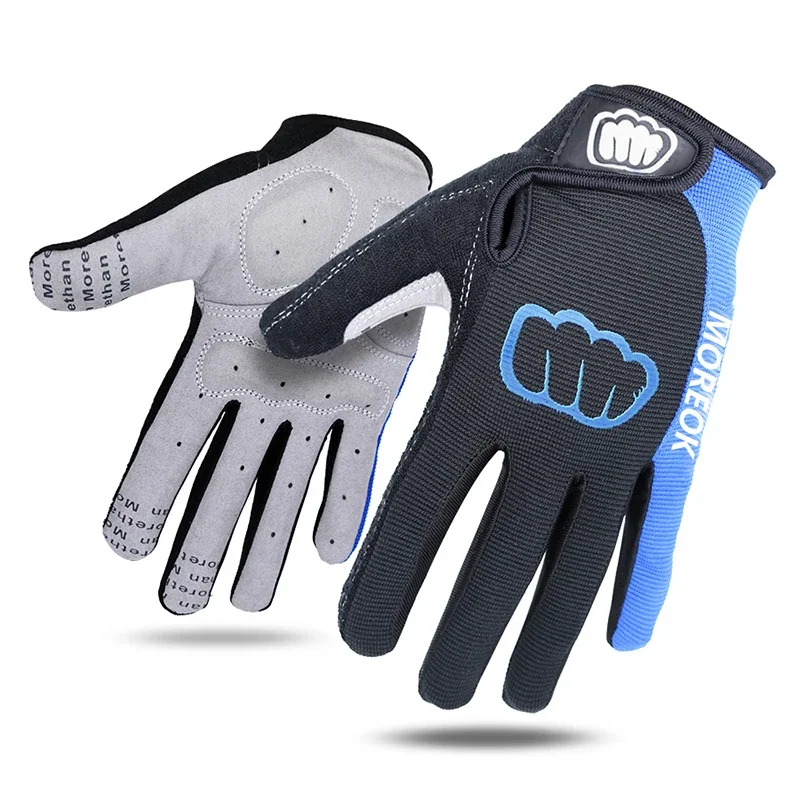 MOREOK Full Finger Mountain Bike Gloves - Anti-slip SBR Pad, Breathable Cycling Accessories