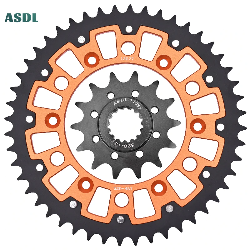 520 48T 14T Motorcycle Steel Aluminum Composite Front Rear Sprocket Kits For Husqvarna 501 FE USA 501 FE S USA 2020 2021