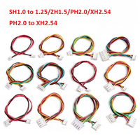 5Pcs SH1.0 to 1.25/ZH1.5/PH2.0/XH2.54 PH2.0 to XH2.54 Adapter Conversion Terminal Wire Connecting Line Cable 2P 3P 4P 5P 6P
