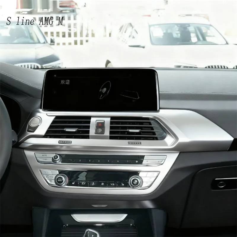 تصفيف السيارة لسيارات BMW X3 G01 G08 2018-2023 محرك التحكم المركزي للسيارة بدء التحذير ضوء زر CD لوحة الإطار منفذ الهواء ملصق #2