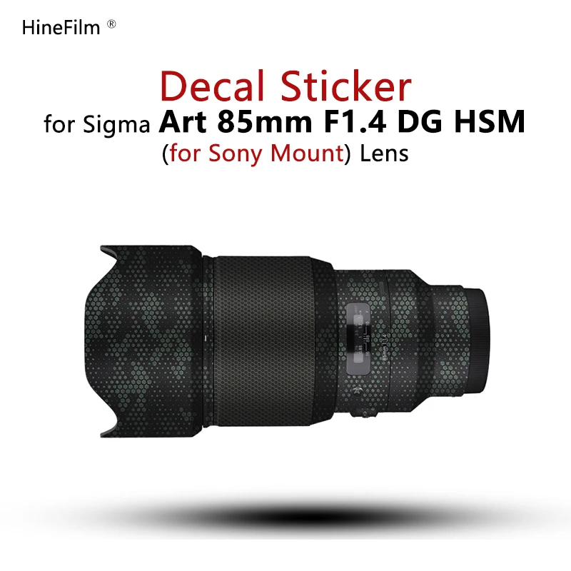 

Hinefilm Skin For Sigma Old Version 85 f1.4 FE Lens Sticker 85 1.4 Lens Decal Skin for Sigma 85mm F1.4 DG Art Wrap Cover 85ART