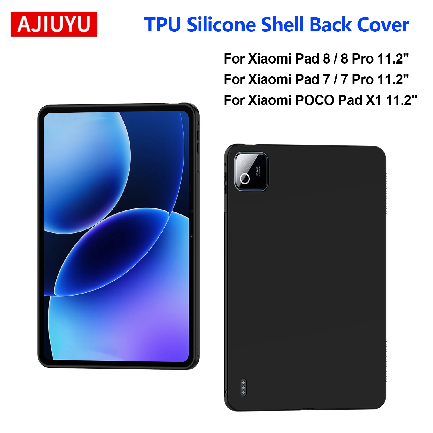 

Мягкий чехол для Xiaomi POCO Pad X1 Mi Pad 7/7Pro Mi Pad 8/8Pro 11,2 дюйма, защитный чехол для планшета, силиконовый чехол из ТПУ, задняя крышка