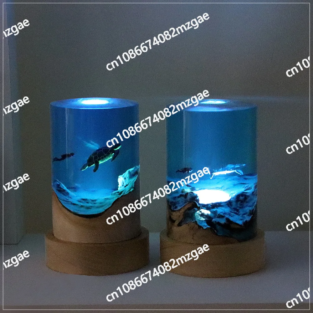 Home accessories cylindrical turtle whale shark office desktop creative art ornament gift