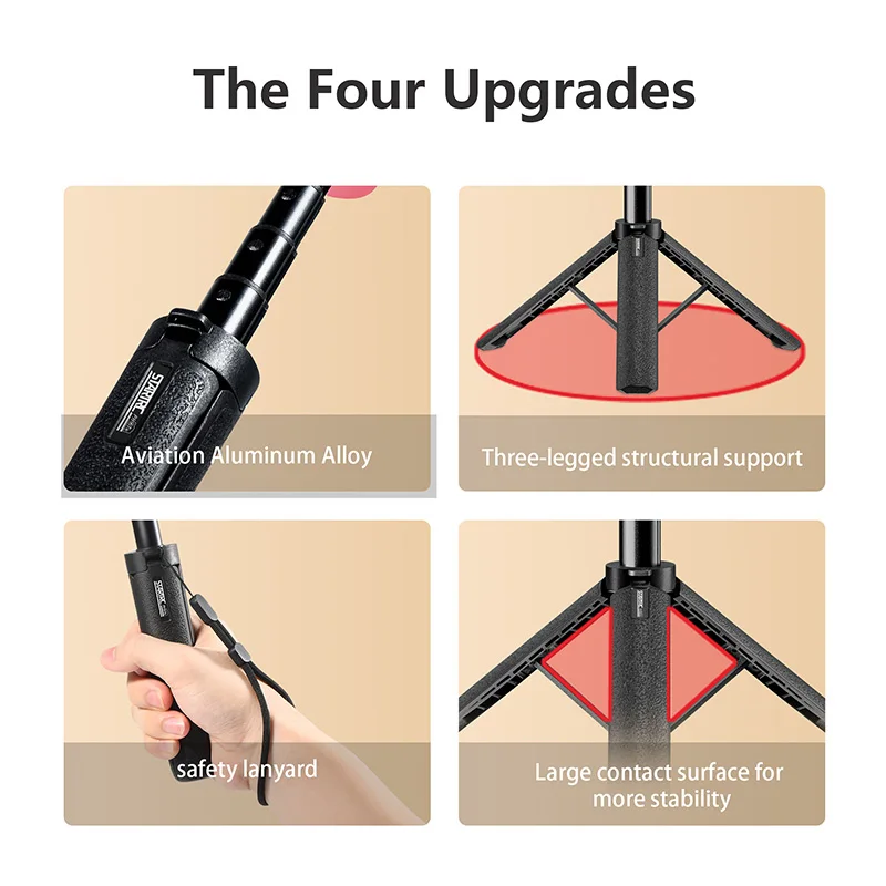 STARTRC Camera Extension Tripod for DJI Action 5 Pro/Insta360 X5 X4/ACE Pro/Gopro 13 Accessories Handheld Selfie Stick Scalable