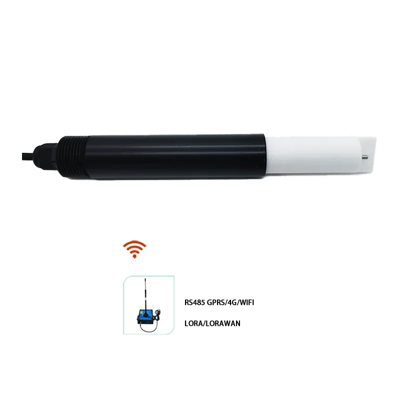 Rs485 Output Can Simultaneously Measure EC Temperature TDS and Salinity PTFE Water Sensor Is Used in Highly Corrosive Waters