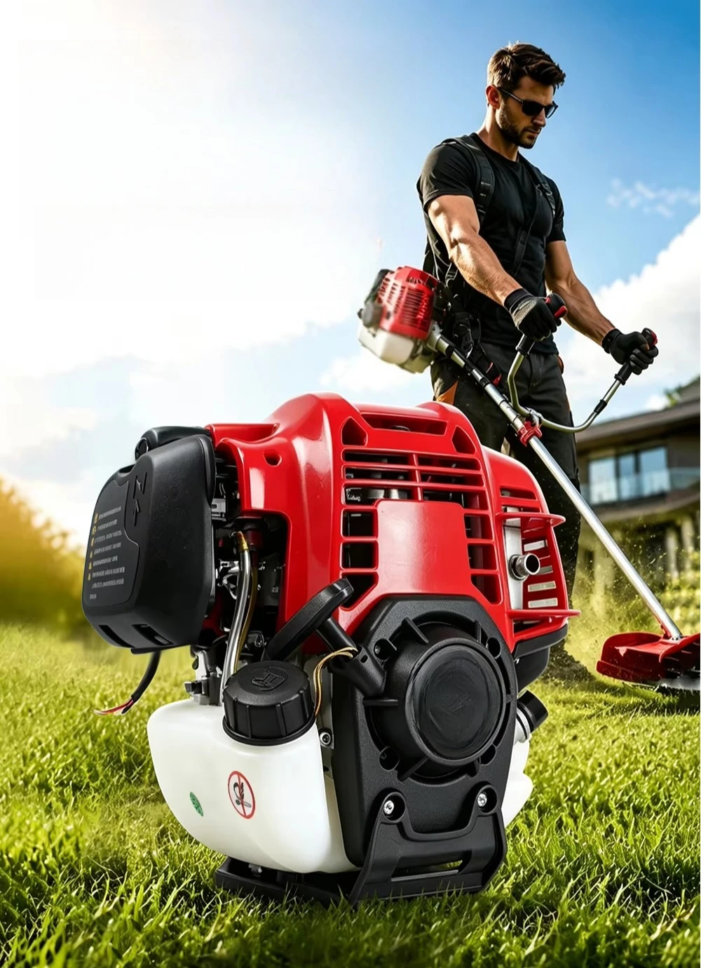 Cooled Single Cylinder 47.9CC 1.5KW Portable Power Motor For Garden Tools Replacement TUNGFULL GX50 Petrol Engine 4 Stroke Air