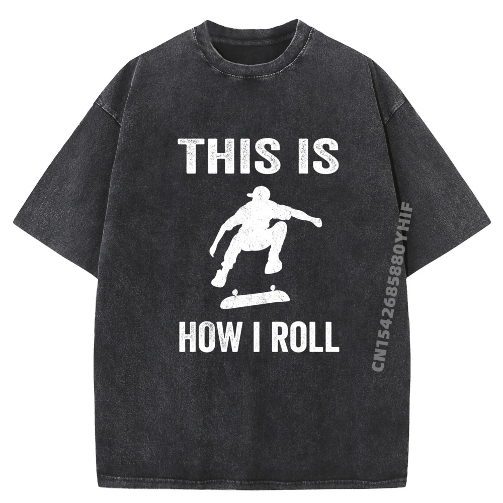 

Skateboard Skateboarder Shirt For Men Graphic T Shirts Men Aesthetic Printed Tees Mens Streetwear Washed Clothes