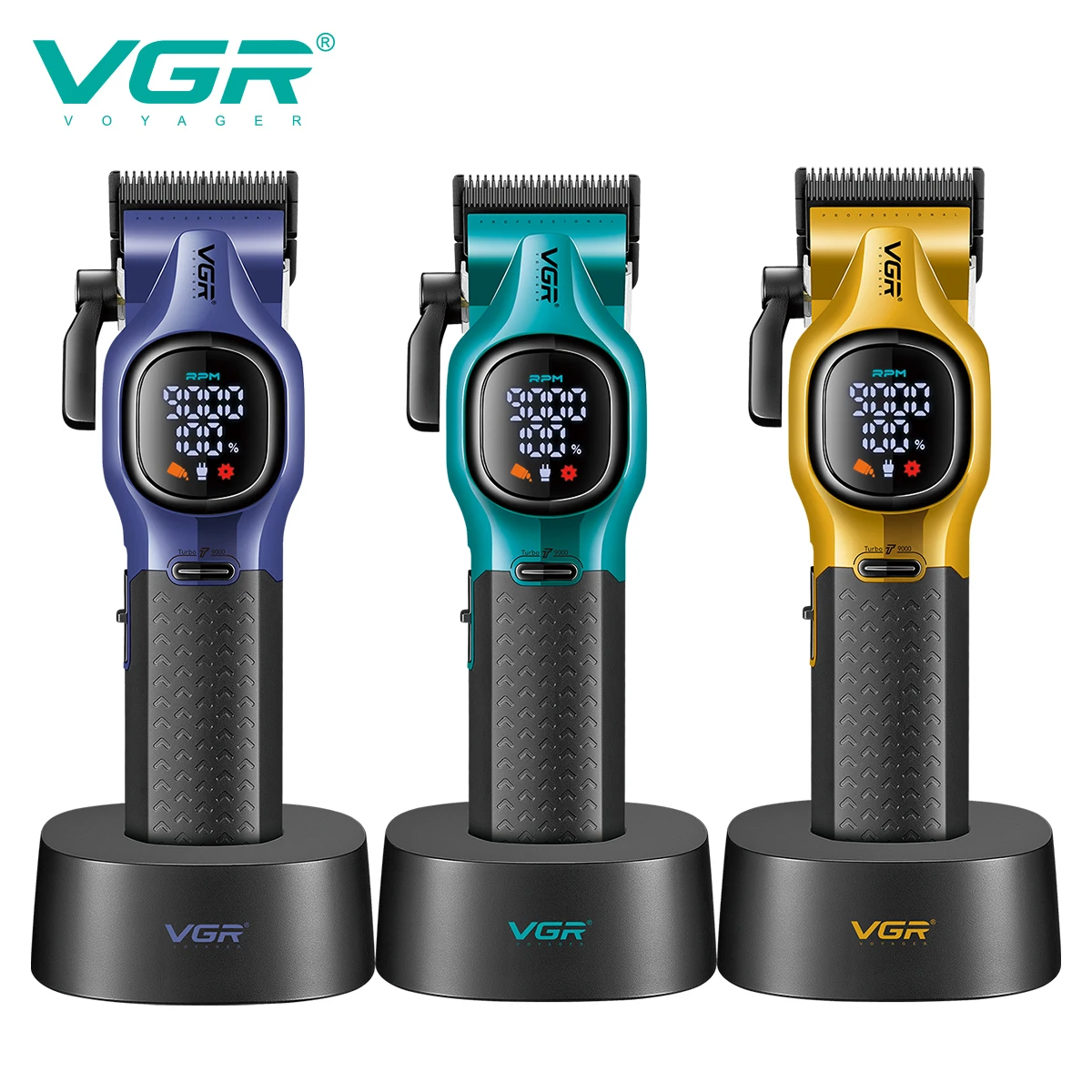 

VGR Hair Cutting Machine High Quality 886 Trimmer man 9000 Rpm Rechargeable Clippers Barber Professional 43