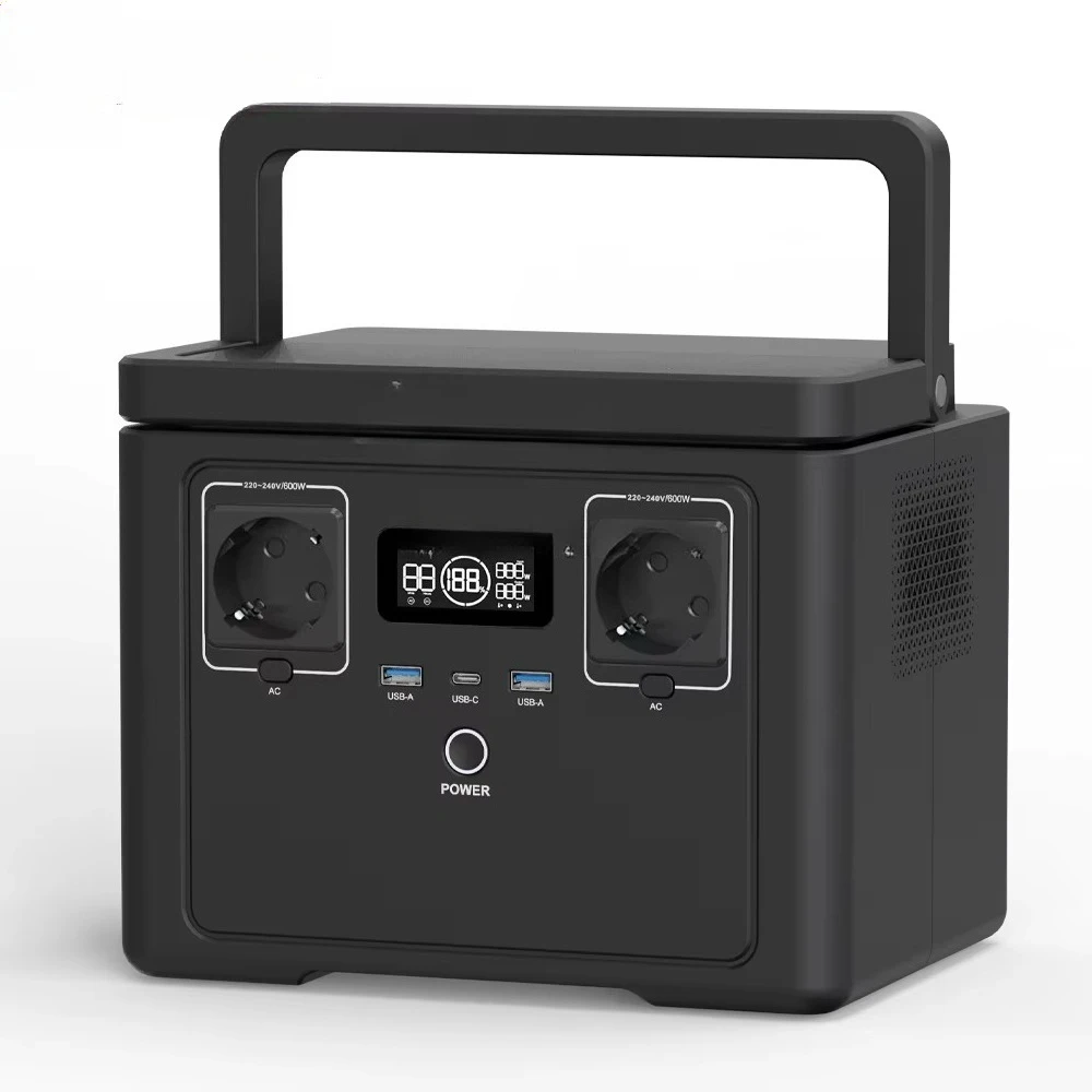 All-in-One Solar Generator with 600W Output and High Capacity LiFePO4 Battery Portable Power Station