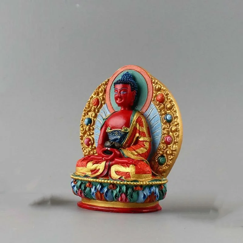 

Tibetan Buddhism Amitabha Buddha Statue Feng Shui Auspicious Resin Hand-painted