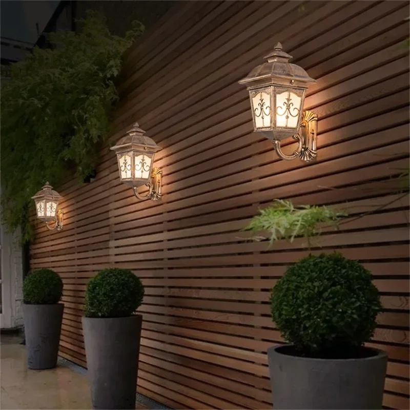KARLOS Outdoor Wall Led Light Solar Patio Modern Sconce LED Waterproof Lighting For Porch Balcony Courtyard Villa
