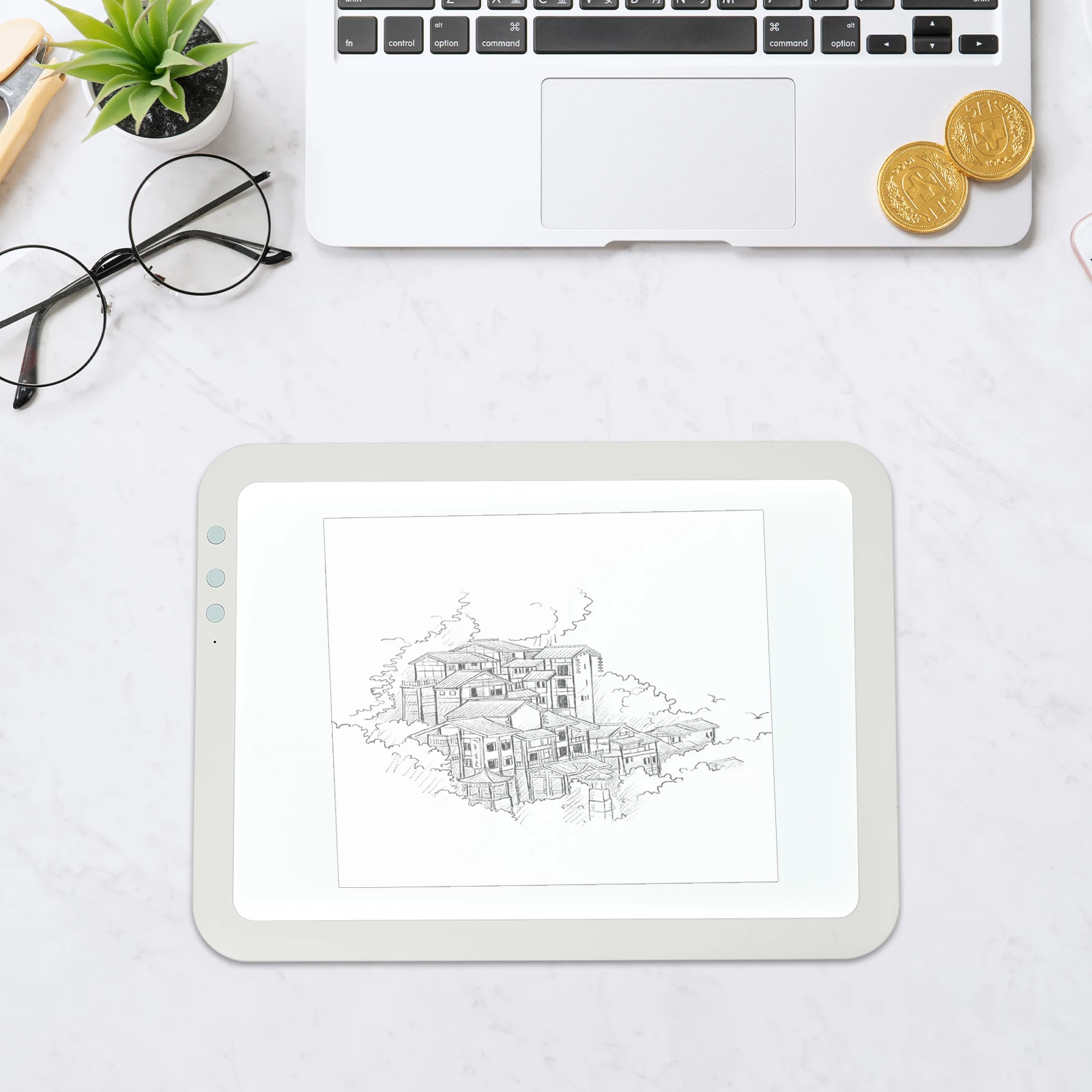 وسادة إضاءة LED مقاس A4/A3، لوحة تتبع قابلة لإعادة الشحن أخضر/أبيض، صندوق إضاءة رفيع للغاية للرسم الماسي، الرسوم المتحركة، الوشم 3 ألوان #6