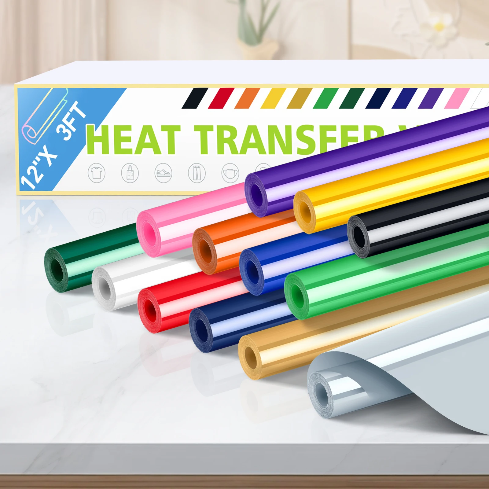 12" X 3Ft Heat Tran… - image