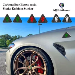 Car Fender Body Window Emblem Rear Trunk Badge Sticker for Alfa Romeo MITO Giulia GT Brera Spider Giulietta 147 156 Accessories