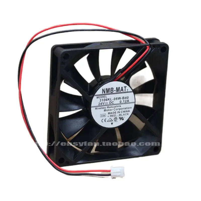 

NMB 3106KL-05W-B40 24V 0.12A 8cm 8015 Ultra Thin Inverter Cooling Fan 80×80×15mm Cooler