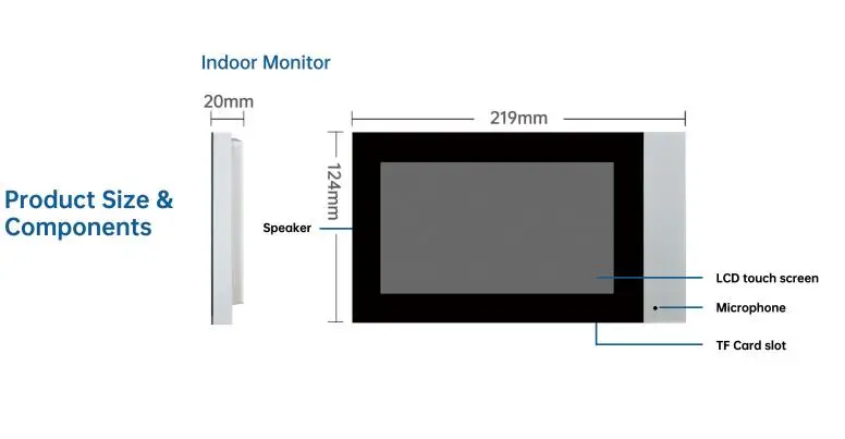7 بوصة IPS شاشة تويا التحكم عن بعد السلكية واي فاي باب الهاتف إنترفون البصرية الجرس 120 درجة مراقب باب أمان المنزل
