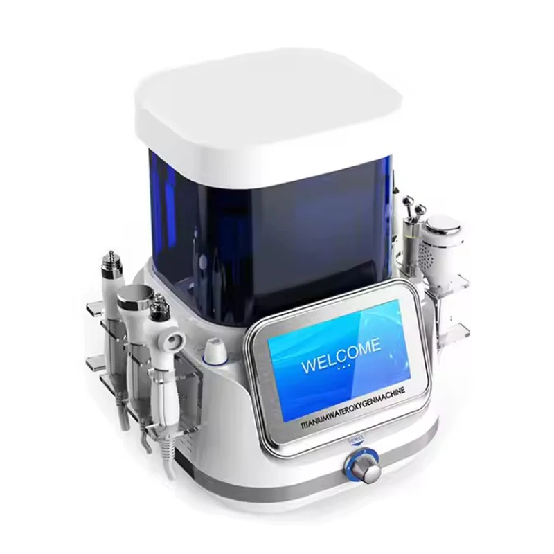 Nuevo 6 en 1 exfoliante de oxígeno Facial hidrodermoabrasión microdermoabrasión cuidado de la piel máquina de limpieza profunda belleza salud