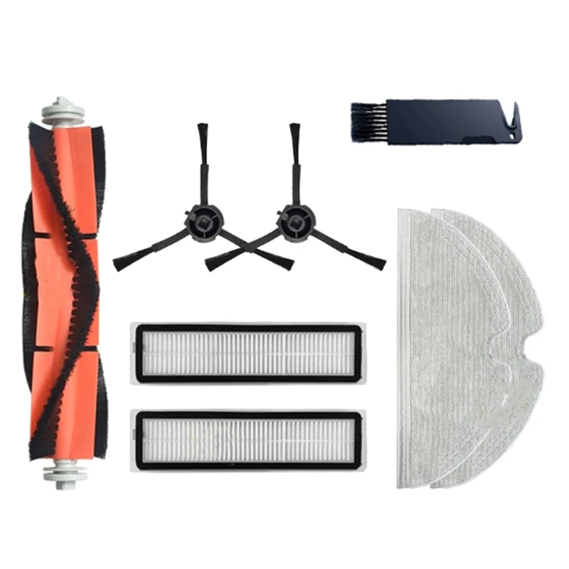 ABUD-Моющиеся расходные материалы для робота-пылесоса Mova L600, комплекты деталей, сменный ролик, боковая щетка, фильтры, тряпки для швабры, ткань