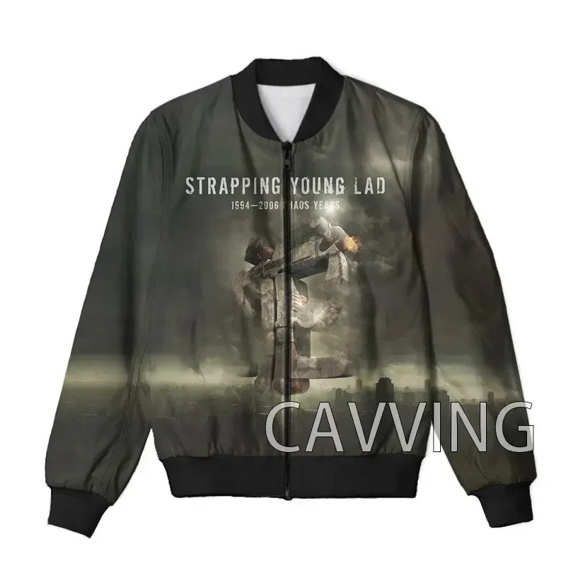 CAVVING 3D Printed STRAPPING YOUNG LAD  Rock  Zipper Bomber Jackets Men Overcoat Mens Coat Zip Up Jackets for Women/Men