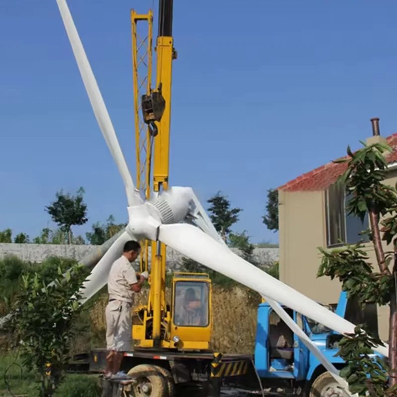 Big Wind Turbine Generator China Factory Price 15KW 20KW 30KW 96V 120V 220V 380V Three Phase AC Output Windmill for Sale