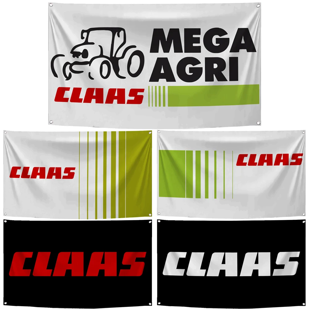 2×3ft 3×5ft Claas Flag Polyester Digital Printed Mechanical Tool Banner Tapestry Curtain For Decor