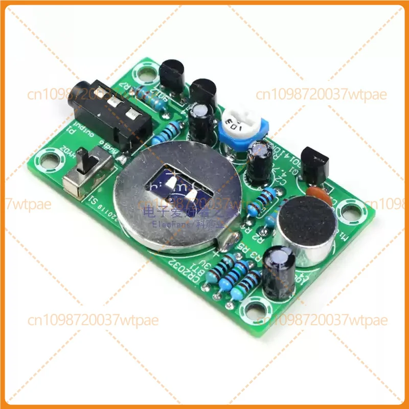 5pcs For Hearing Aid DIY Kit, Audio Amplifier With CR2032 Battery, Electronic Welding Loose‑Parts