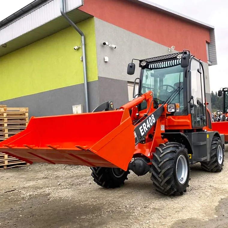 Factory Price EVERUN ER408 0.8ton CE Approved Multifunction Articulated Mini Wheel Loader