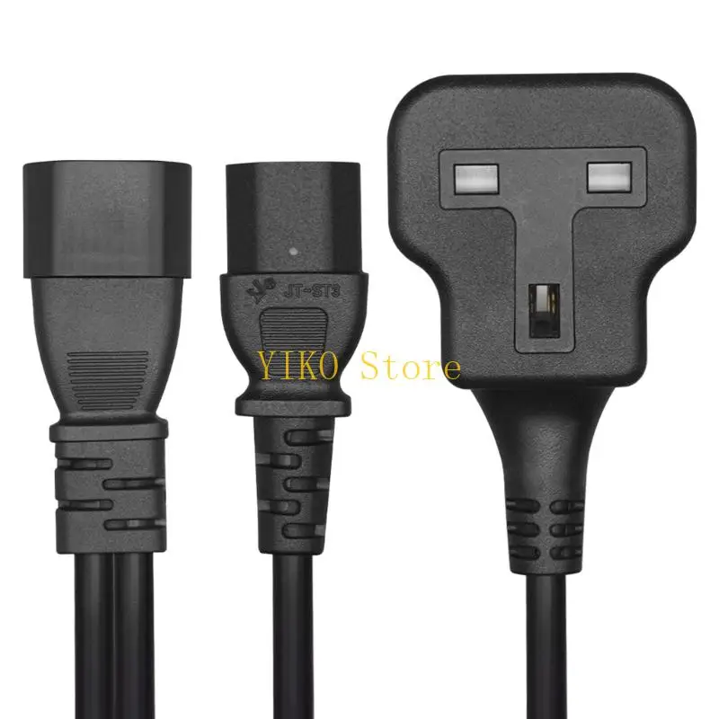 K32C Reliable IEC60320 C14 To C13 Power Splitter With UK Socket 3Pin Female Socket Converters For Servers Data Center Use