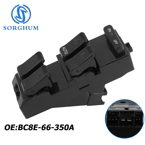 SORGHUM Regulador de interruptor de Control de ventana eléctrica Master, LHD, para Mazda MPV Protege 1996, 1997, 1998, BC8E-66-350A, B01A-55-350D