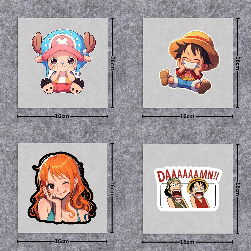 

Наклейки с героями аниме ONE PIECE, виниловые наклейки для мотоциклов, автомобилей, бамперов, окон, ноутбуков, стен, аксессуары для тюнинга авто