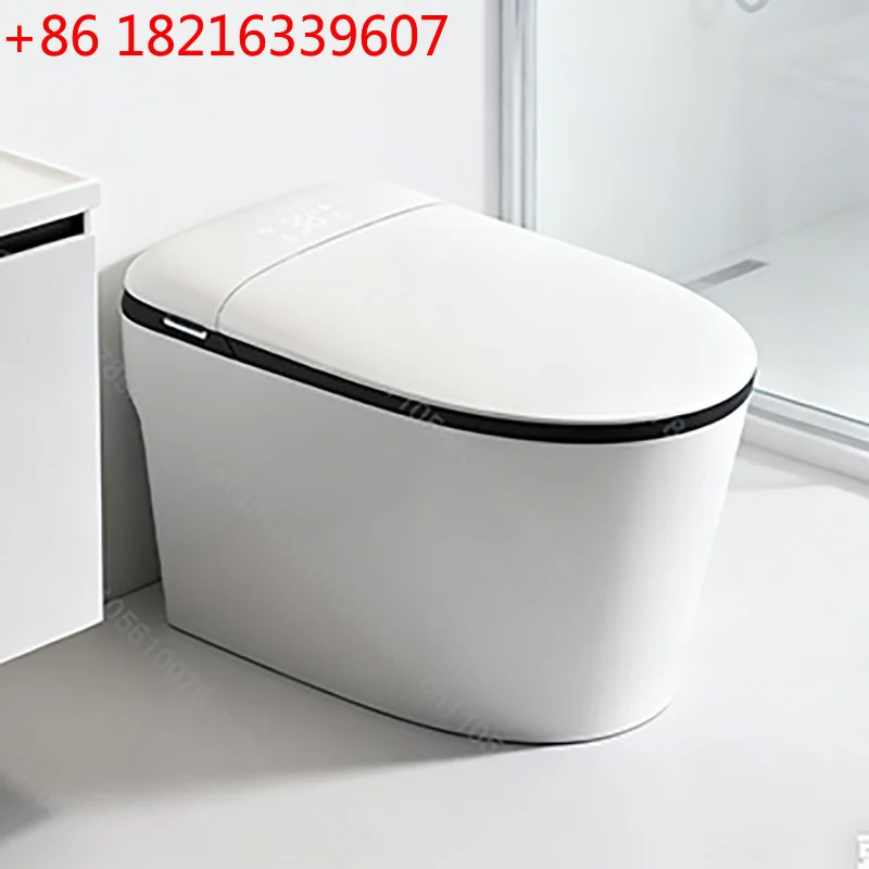 YAO YAO Smart Toilet Bidet with Heated Seat Automatic Lid Flush Remote Control Warm Air Dryer Nightlight Elongated Intelligent