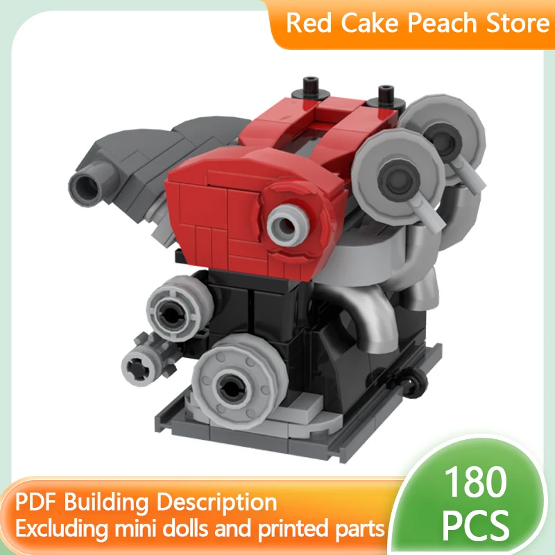 

Модель скоростного гоночного автомобиля MOC, строительные кирпичи RB26DETT, двигатель гоночного автомобиля, модульная технология, детский праздничный подарок, сборный игрушечный костюм