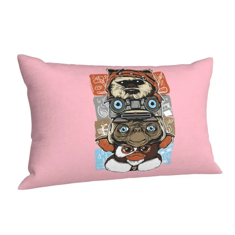 Custom Luxury 80s Horror Christmaes Movie Lcon Cushion Cover Velvet Gremlins Gizmo Monster Gremlin Film Throw Pillow Case