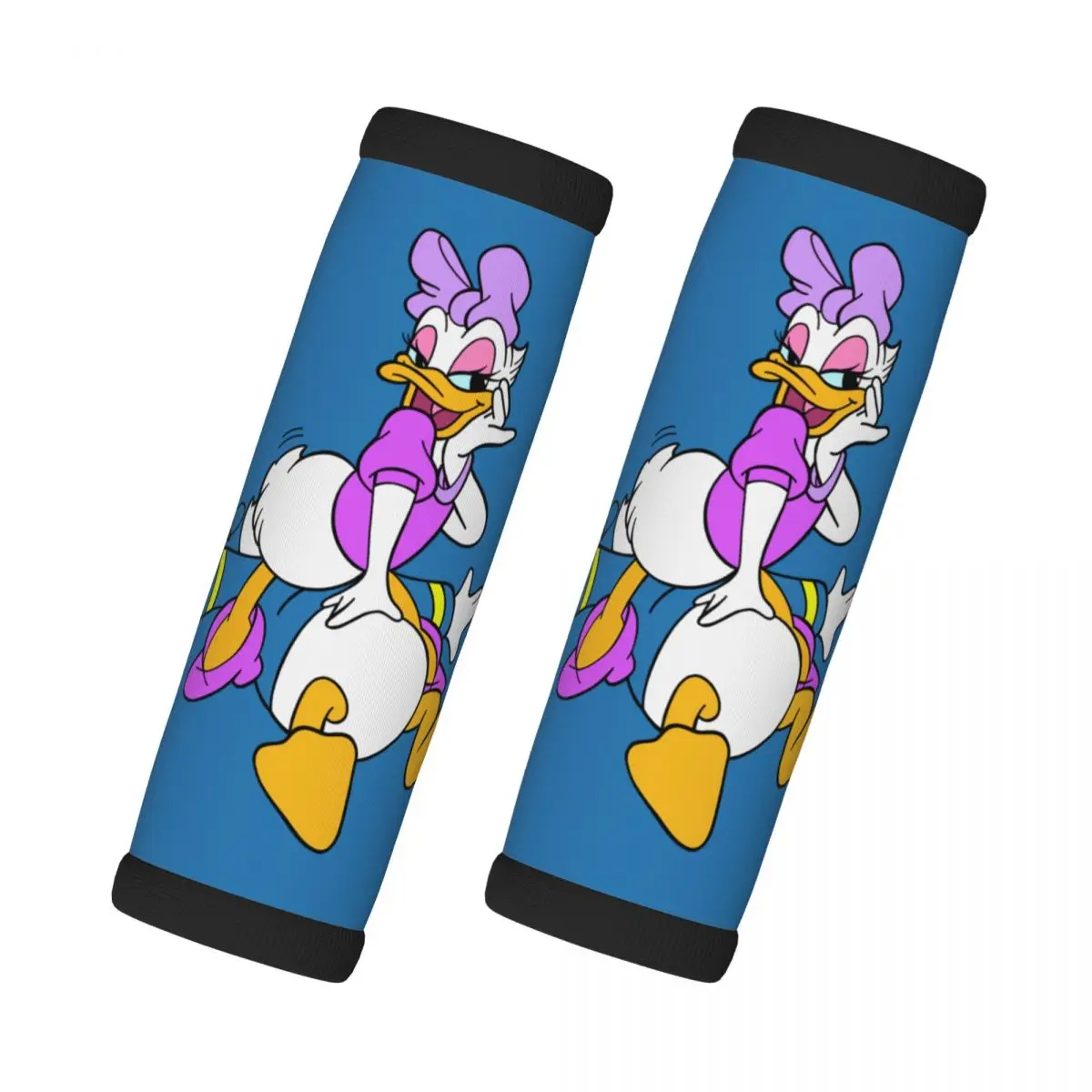 

Изготовленная на заказ ручка для багажа с изображением Дональда Дака, идентификатор чемодана, комплект из 2 шт., забавный мультфильм для дверной ручки