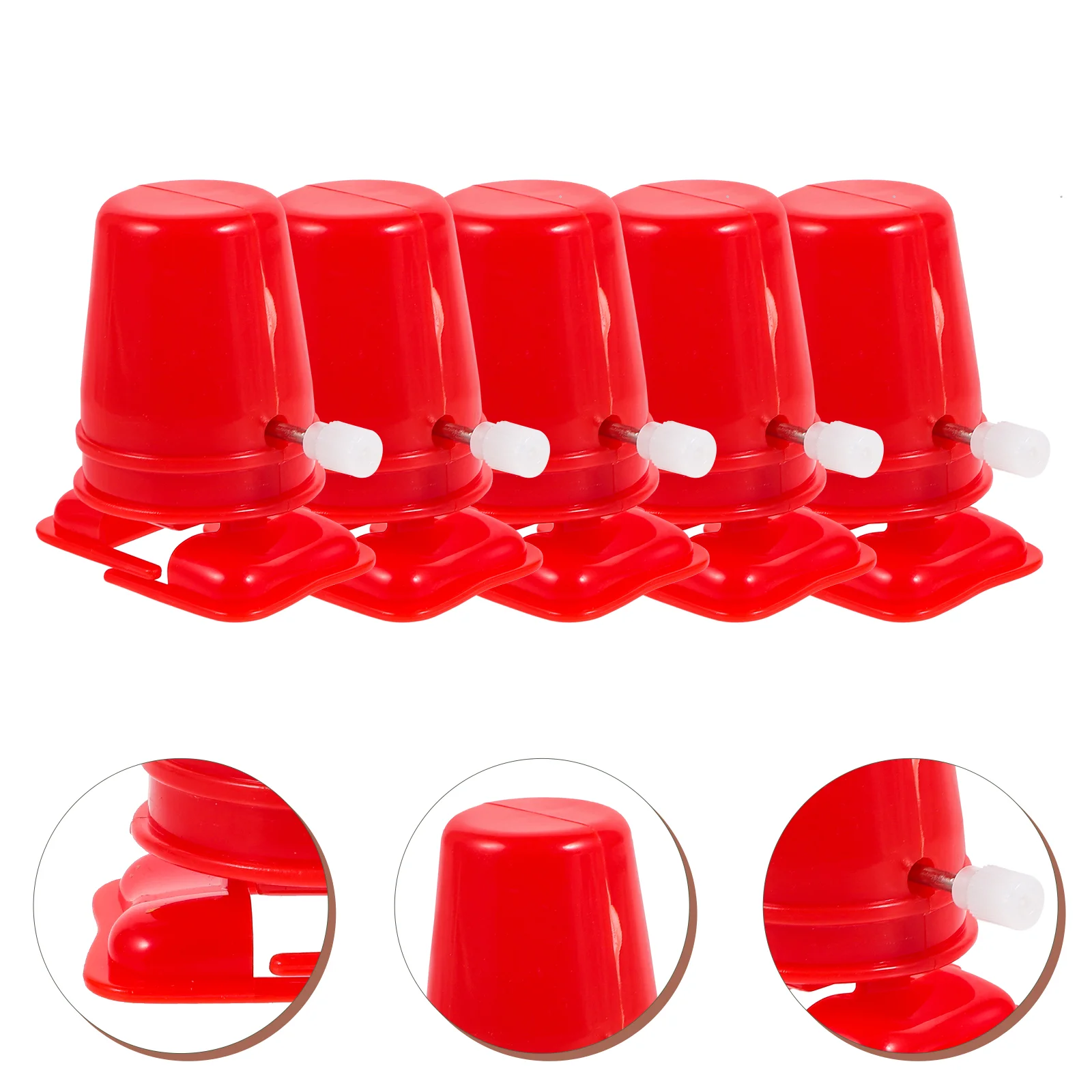 5 Pcs Color Walking Movement Plastic Robots Clockwork Kids Plaything DIY Compact