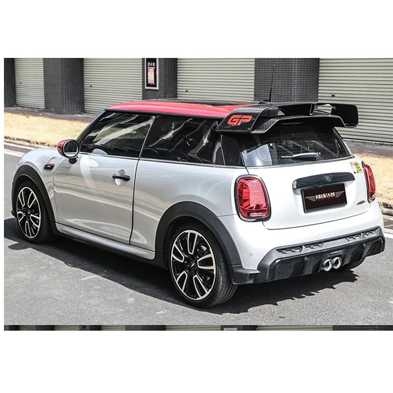 GP Style Carbon Fiber Spoilers For Mini F56 Rear Spoiler Wing with adjustable blade Exterior accessories body kit